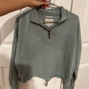 Teal American eagle quarter zip